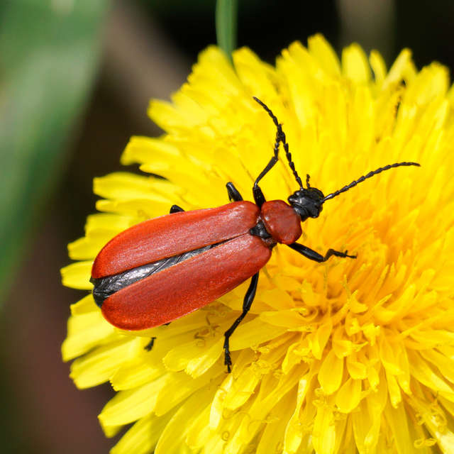 Pyrochroa coccinea - nagy bíborbogár